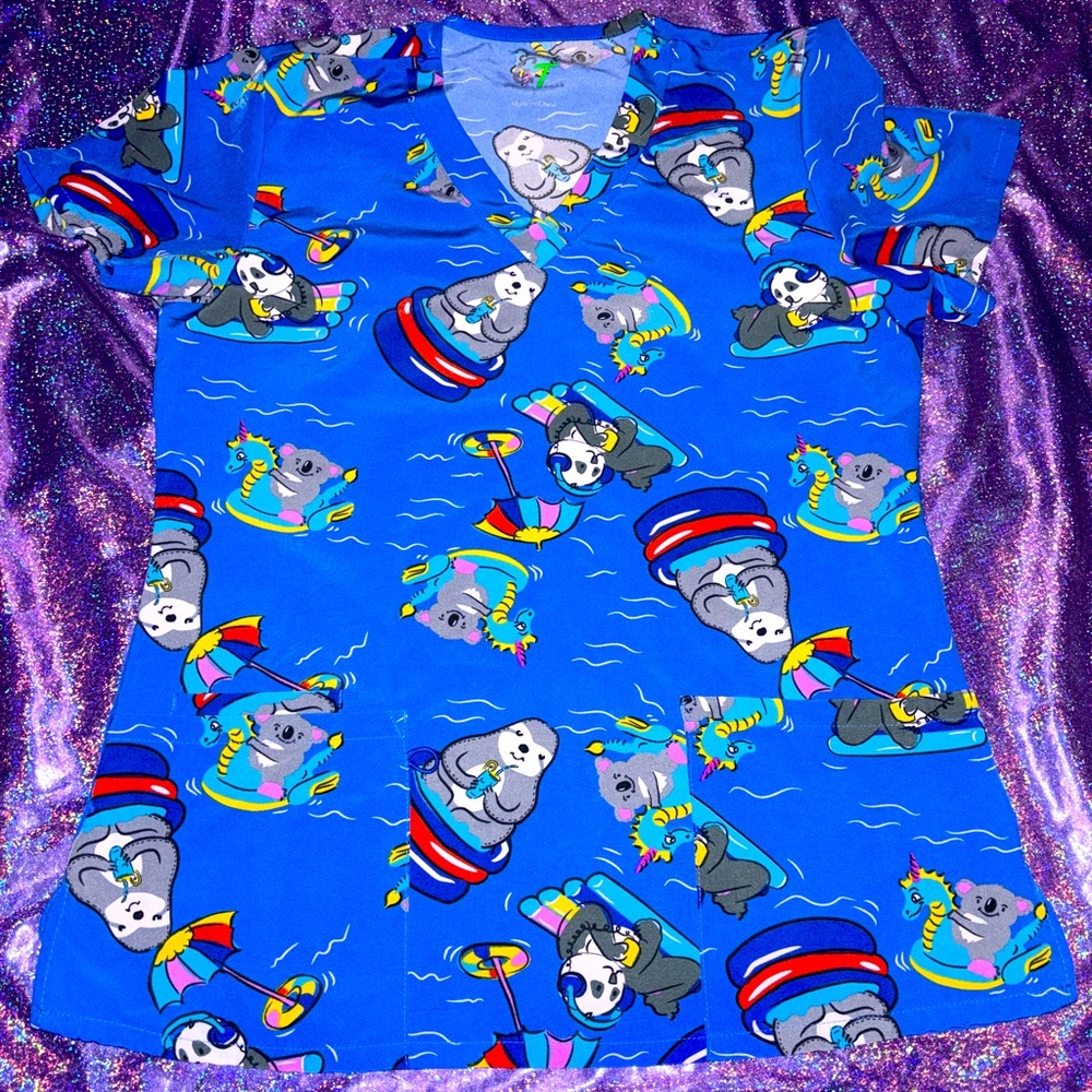 Summer Time Scrub Top